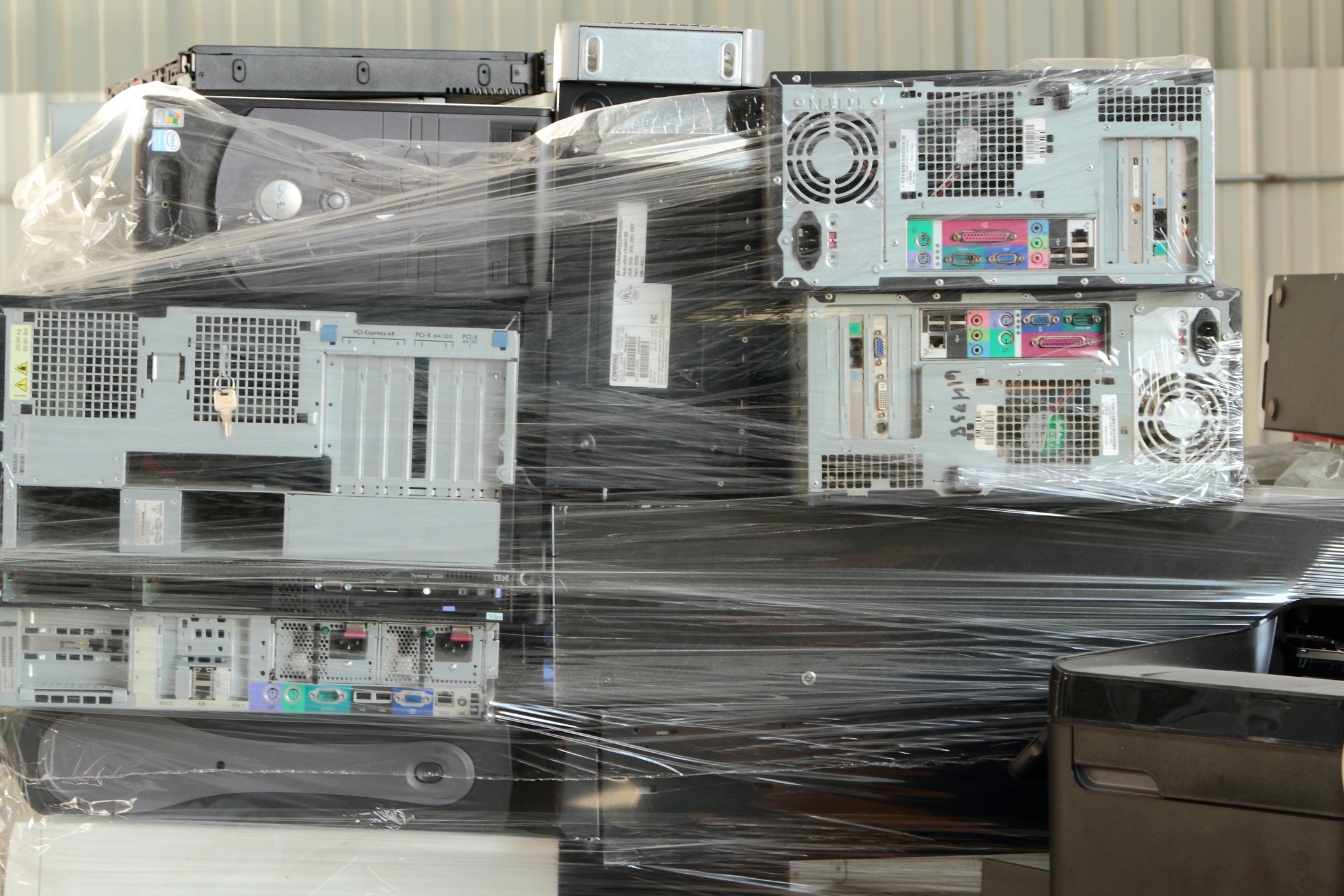 Old office computer removals in Spalding.